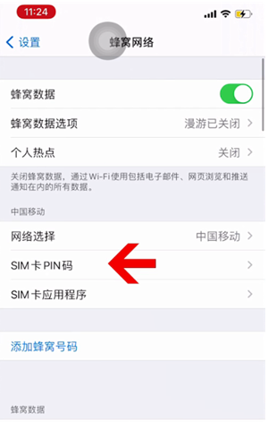 微山苹果14维修网分享如何给iPhone14的SIM卡设置密码 