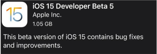 微山苹果手机维修分享如何升级到iOS15.0 beta5 